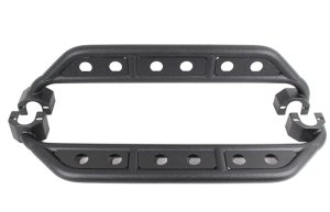 Jeep Rubicon Side Steps - Fishbone Offroad - Step Slider FB23071 - Black Textured Powdercoat - `07-`18